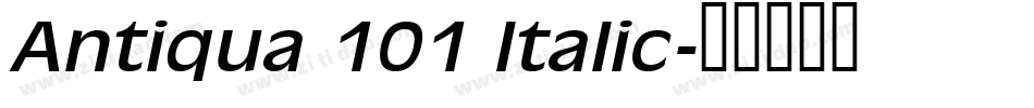Antiqua 101 Italic字体转换